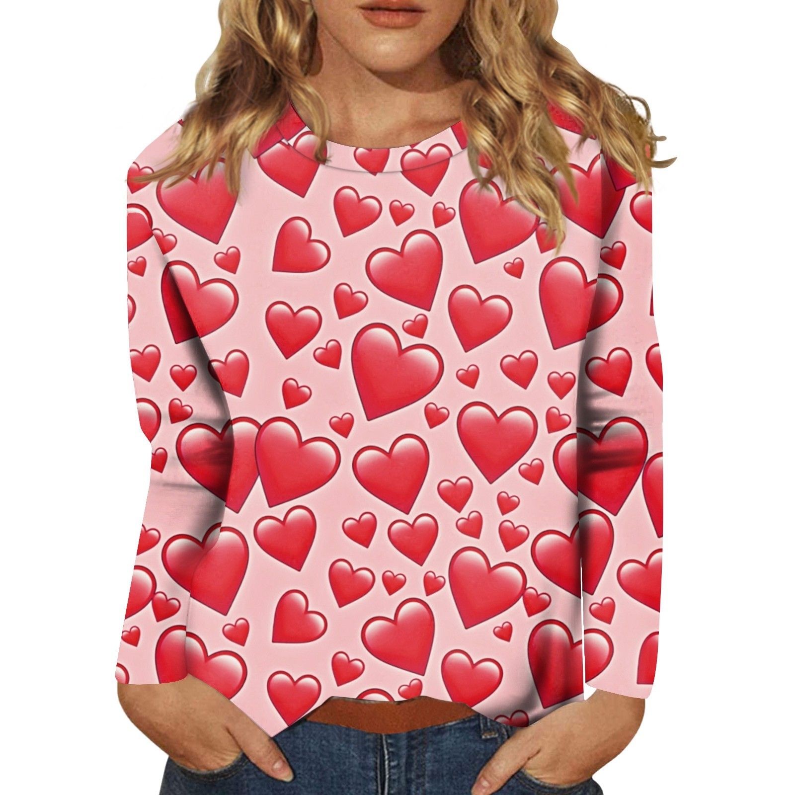 Women’s Heart Color Block Knit Top – Casual Sleeveless Valentine Tank